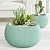 Кашпо пластиковое мятное SPLOFY BOWL с вкладышем, 18х13 см, 1,4 л