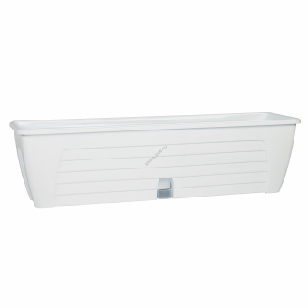Ящик балконный LIDO PLUS 12,3 л, белый 60х18х16,5 см