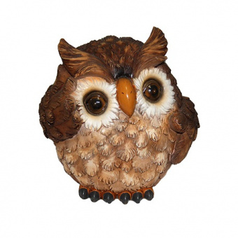 Фигура садовая Сова, (звук) 17х15,5х15 см