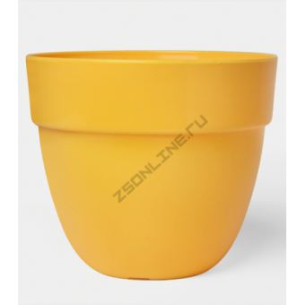 Кашпо пластиковое ORCHIDEA NOWA d30;h25,2 см 12л желтый 