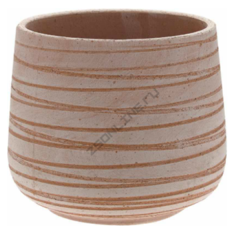 Кашпо керамическое  Vaso Rigato d15; h14,0 см терракот 