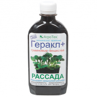 Удобрение Агротех Органическое Геракл+ Рассада, 250 мл