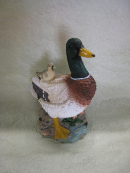 Фигура садовая Утка с птенцом 21х16х31 см ПС-00214603