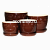 Горшок керамический Klasyk Rose 20х16см шоколад
