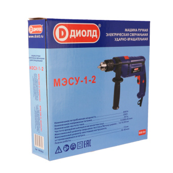 Машина ручная электрическая сверлильная ударно-вращательная ДИОЛД  МЭСУ-1-2 6