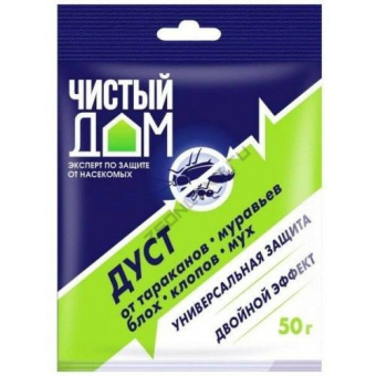 Препарат от насекомых Чистый дом, дуст, 50 г