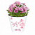 Горшок пластиковый London Hello Kitty Сакура, 1,6л, 16 см