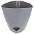 Горшок для цветов пластиковый Элеганс серый d20 h15,5 см 3,0л