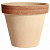Горшок керамический Vaso Graffiato 35х29,3см, терракот +поддон