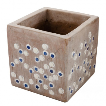 Кашпо керамическое Cube, 34х34хН33см