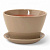 Кашпо керамическое Беллита глянец капучино d-12 см