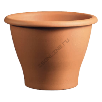 Кашпо теракот VASO A CAMPANA LISCIA d17; h10 см терра классик  с п/д 041700I