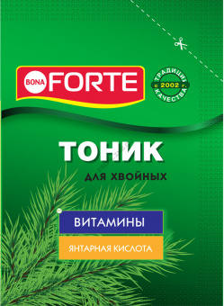 Тоник сухой Bona Forte средство для хвойных растений, пакет 15 г