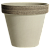 Горшок керамический Vaso Vulcano Graffiato d17; h15,5 см серо-коричневый с п/д 0117JFE