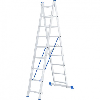 Лестница двухсекционная алюминиевая  2х9