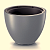 Кашпо HEOS d47 h36см 31/47л св. серый (light gray) с вкладышем * DBHEM470-443U 