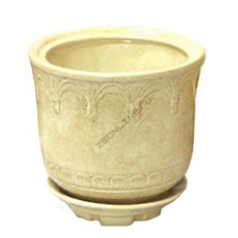 Горшок керамичсекий Лилия № 3 d17 h15 1,9 л бежевый (1сорт)