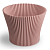 Кашпо Lotos d11; h9см розовый (DARK POWDER PINK) DLO 11