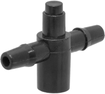 Разветвитель для капельного полива на 2 выхода для микротрубки 3мм (5шт)