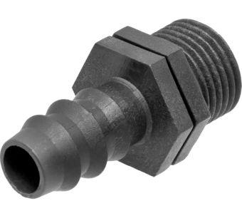 Адаптер для трубки капельного полива с внешней резьбой 1/2" на 16мм (2шт)