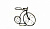 Подставка Велосипед малый на 1 цветок, d-10см, 95-041 