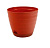 Горшок для цветов пластиковый Бриз (терракотовый) d16 h13 см 1,7л