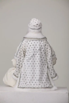 Игрушка - кукла мягконабивная "Дед Мороз Царский Белый", 50 см в упаковке