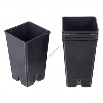 Горшок технический квадрат выс. Роза