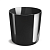 Кашпо пласт. Cylinder d9; h8см черный (BLACK) DCR 09 PP