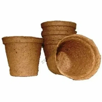 Горшок торфяной круглый 60*60 мм