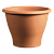 Кашпо теракот VASO A CAMPANA LISCIA d17; h10 см терра классик  с п/д 041700I