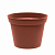 Горшок для цветов пластиковый "Mint" D120мм, 0,7л с поддоном (терракотовый) 221611832/01