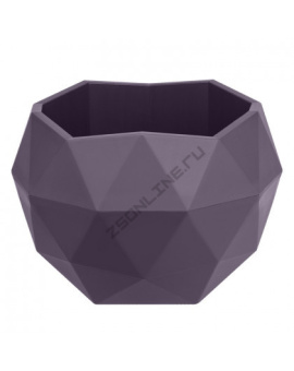 Кашпо пластиковое Фиалочкас поддоном 0,5л белый