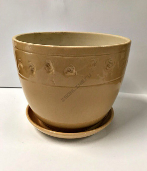 Горшок керам. Klasyk Rose d20 h16см карамель